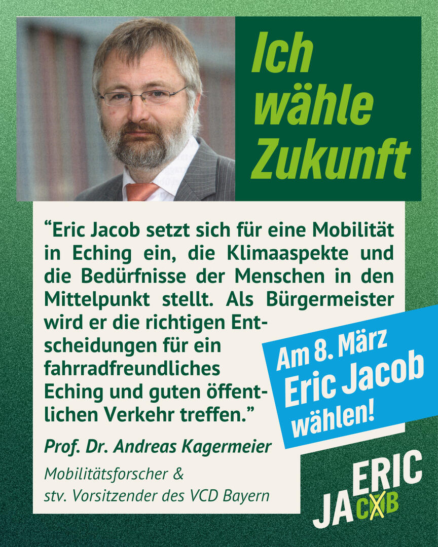 Prof. Dr. Andreas Kagermeier Mobilitätsforscher & stv. Vorsitzender des VCD Bayern